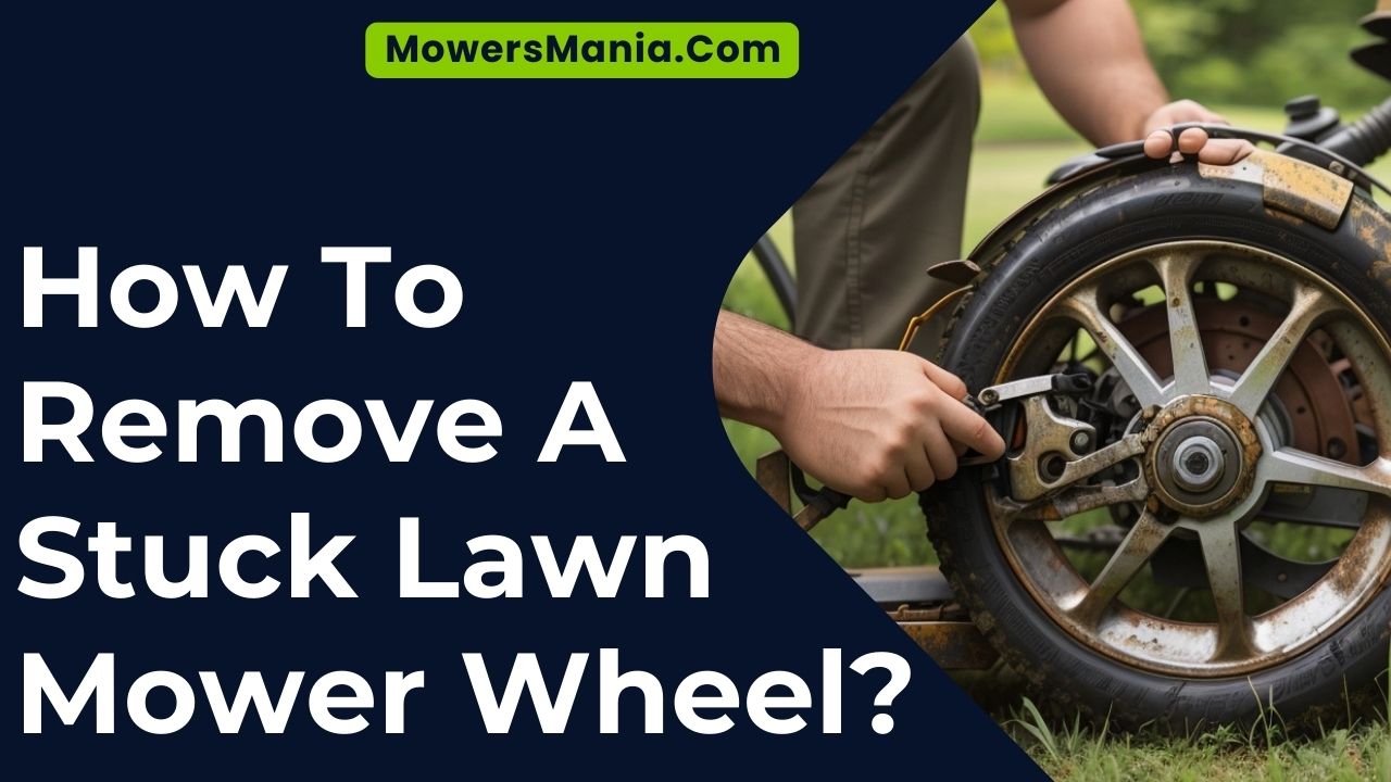 How To Remove A Stuck Lawn Mower Wheel
