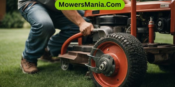 How do you change a wheel on a lawn mowers