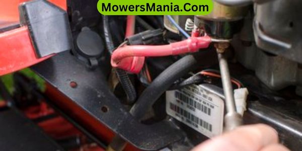 Changing starter solenoid on lawn mower
