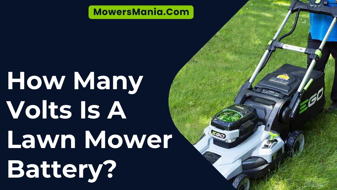 How Many Volts Is A Lawn Mower Battery