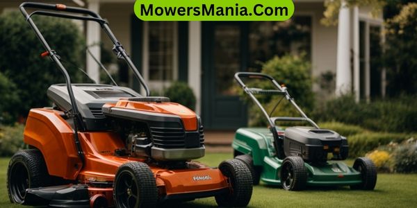 choice between petrol and electric lawn mowers