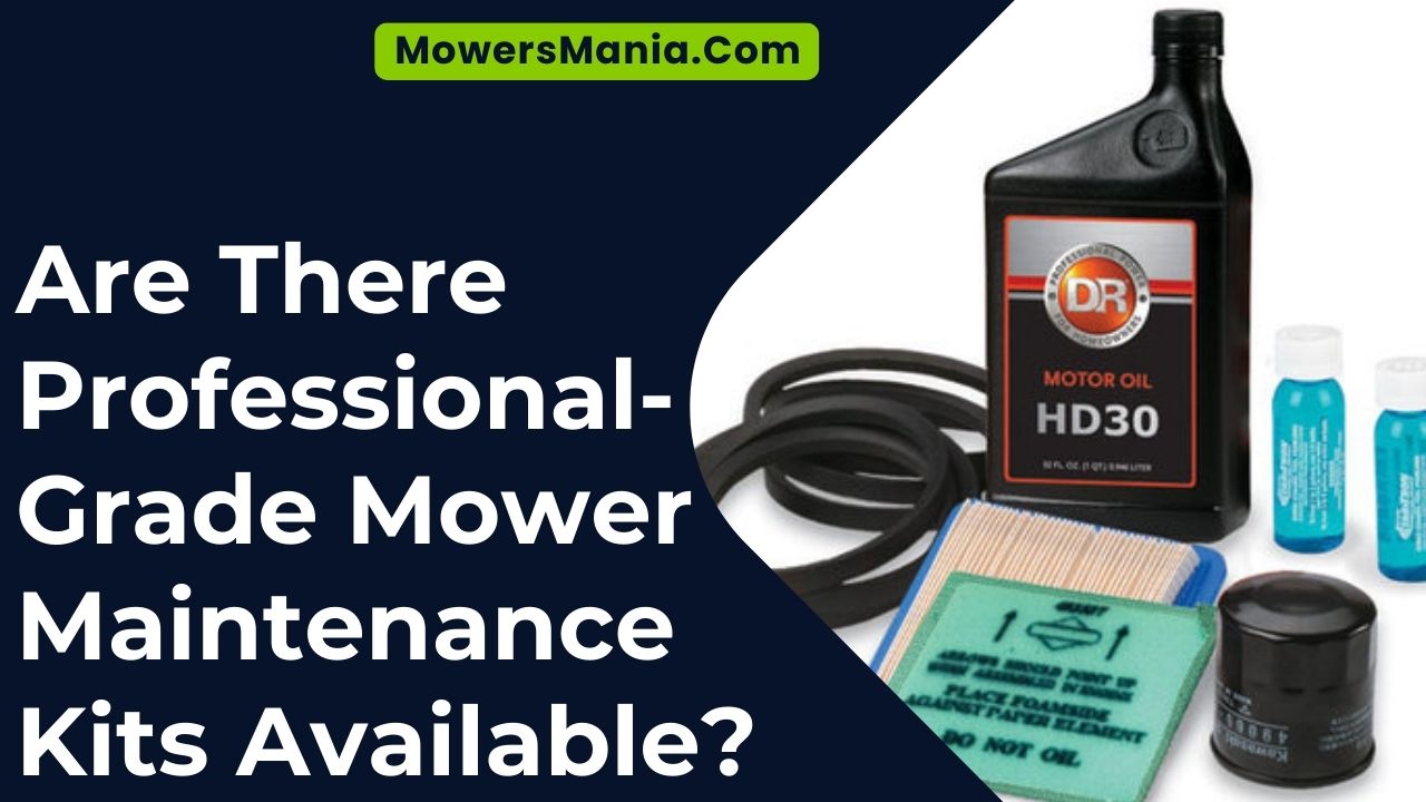 Are There Professional-Grade Mower Maintenance Kits Available