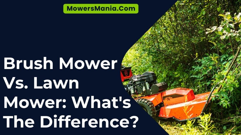 Brush Mower Vs. Lawn Mower What’s The Difference?