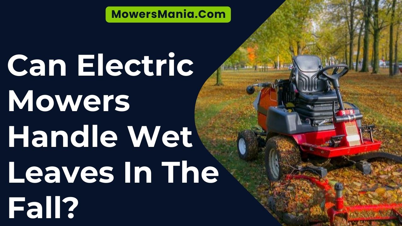 Can Electric Mowers Handle Wet Leaves In The Fall