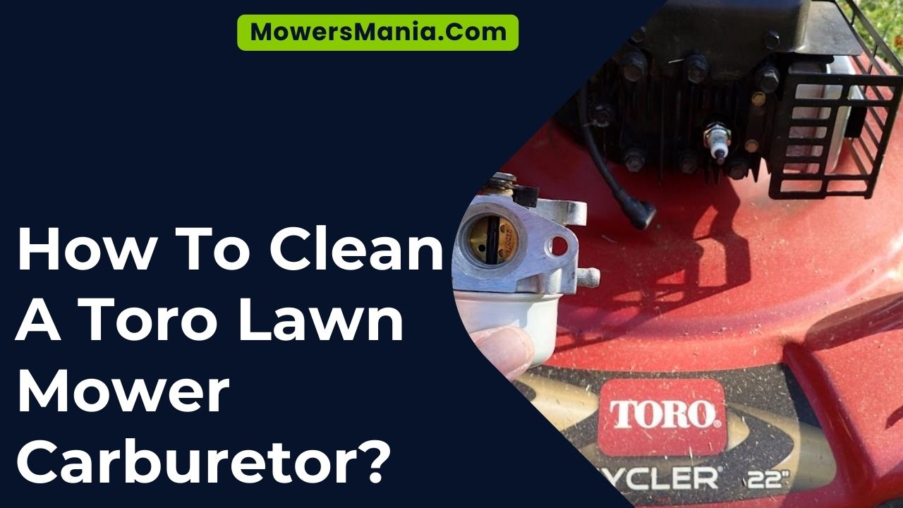 How To Clean A Toro Lawn Mower Carburetor