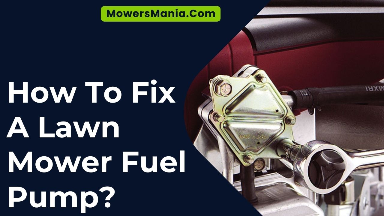 How To Fix A Lawn Mower Fuel Pump