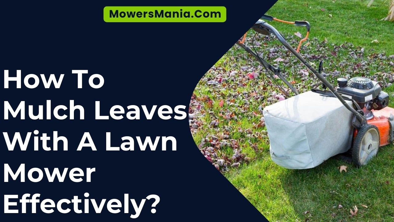 Mulch Leaves With A Lawn Mower Effectively