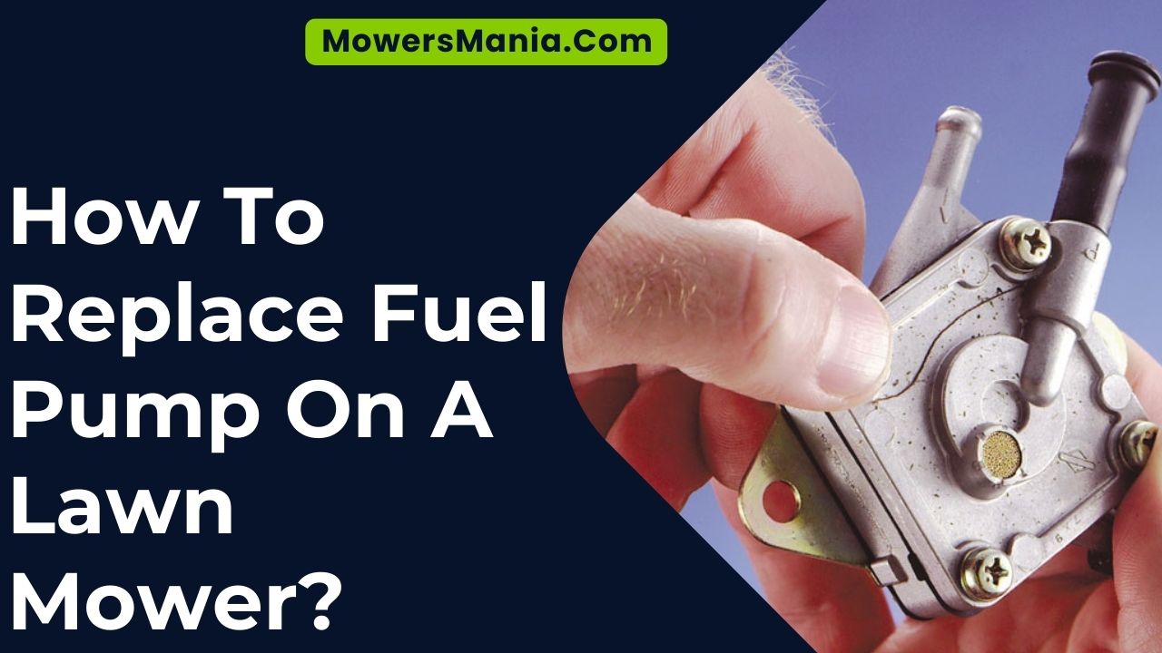 How To Replace Fuel Pump On A Lawn Mower