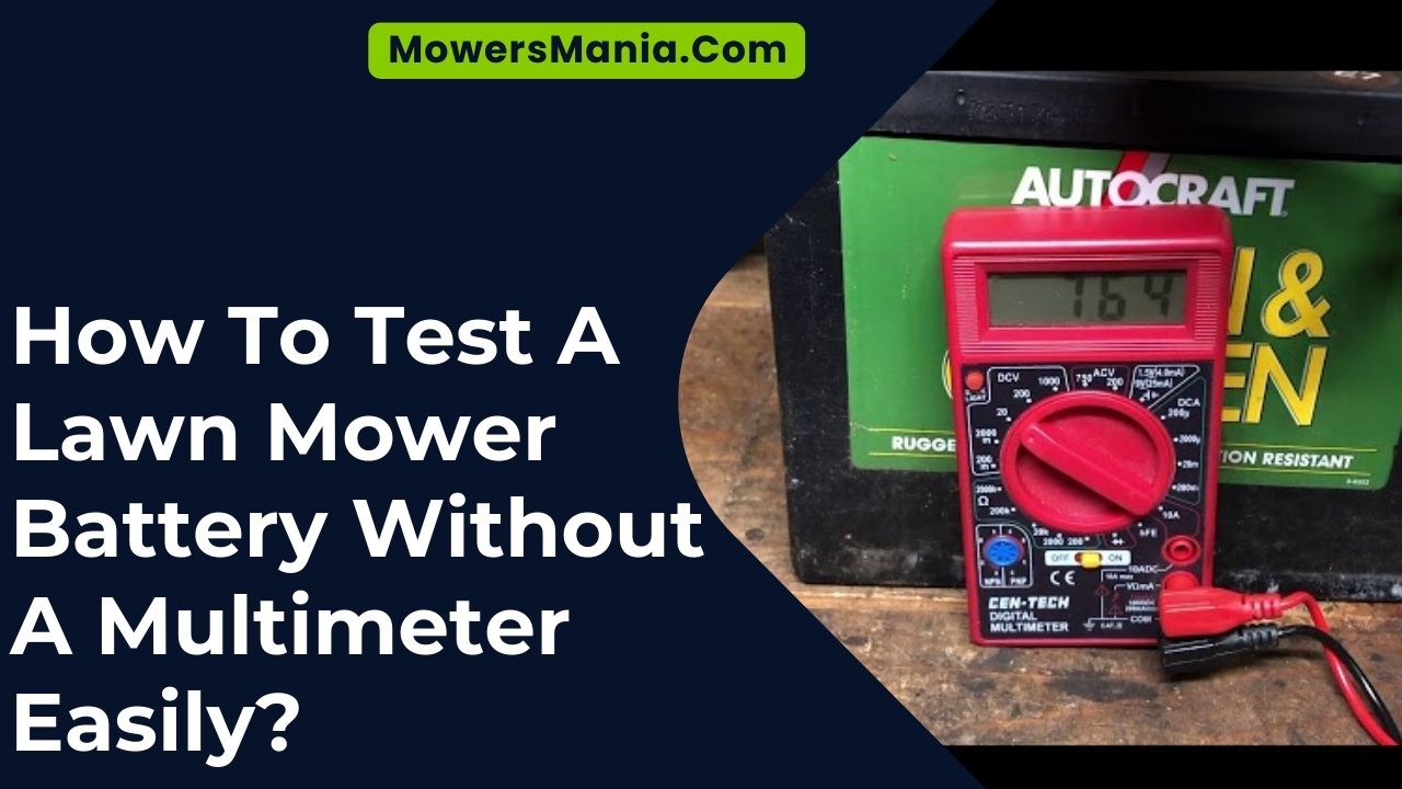 Test A Lawn Mower Battery Without A Multimeter Easily