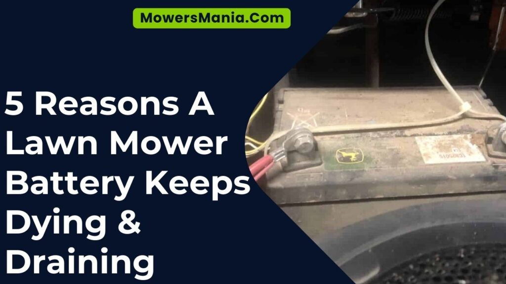 5 Reasons A Lawn Mower Battery Keeps Dying & Draining