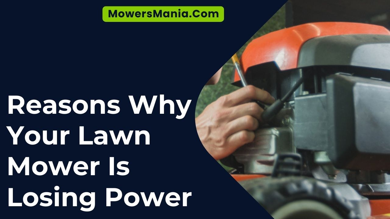 Reasons Why Your Lawn Mower Is Losing Power