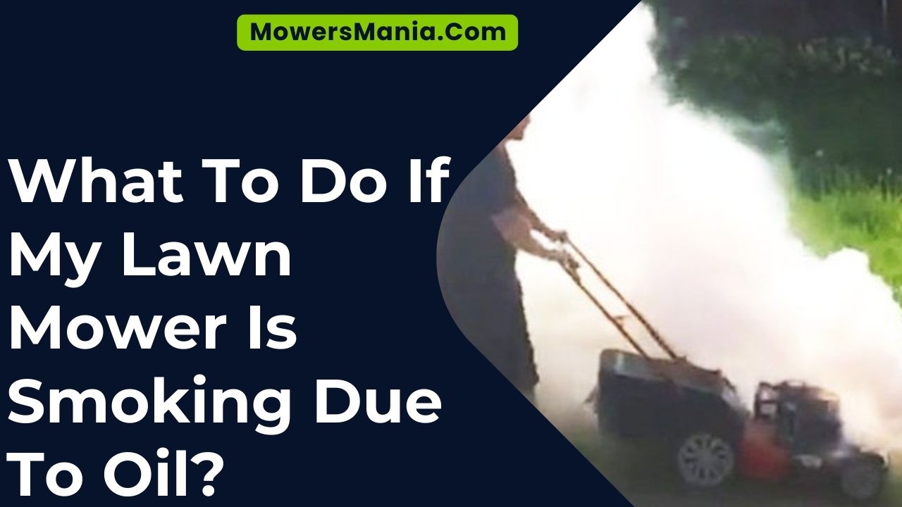 What To Do If My Lawn Mower Is Smoking Due To Oil