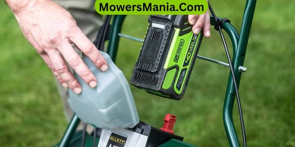 can you charge lawn mower battery with car