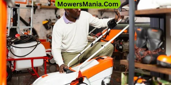 How do you store a gas lawn mower for the winter