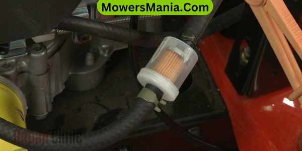 How to change a riding lawn mower fuel filter