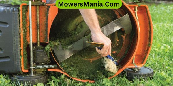 What is the best way to clean a mower deck