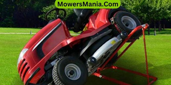 using a jack to lift your riding mower for maintenance