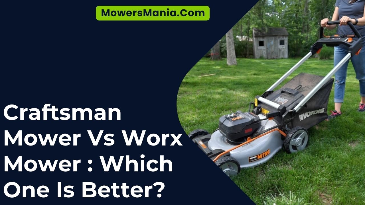 Craftsman Mower Vs Worx Mower