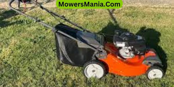 How do you put a bag on a go power lawn mower