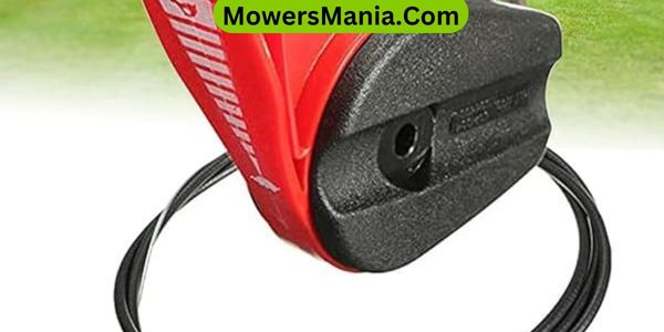 What controls the throttle on a lawn mower