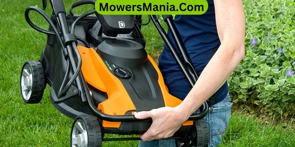 Worx battery-powered lawn mower