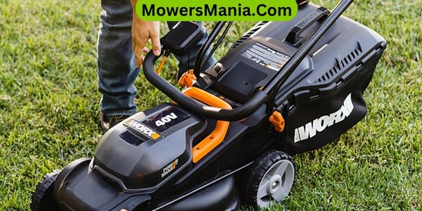 easily store your Worx electric mower