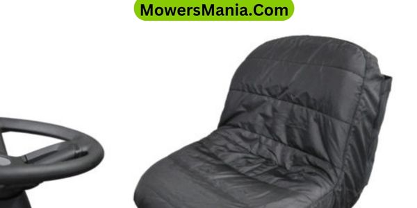 effectively clean the mower seat cover without causing damage