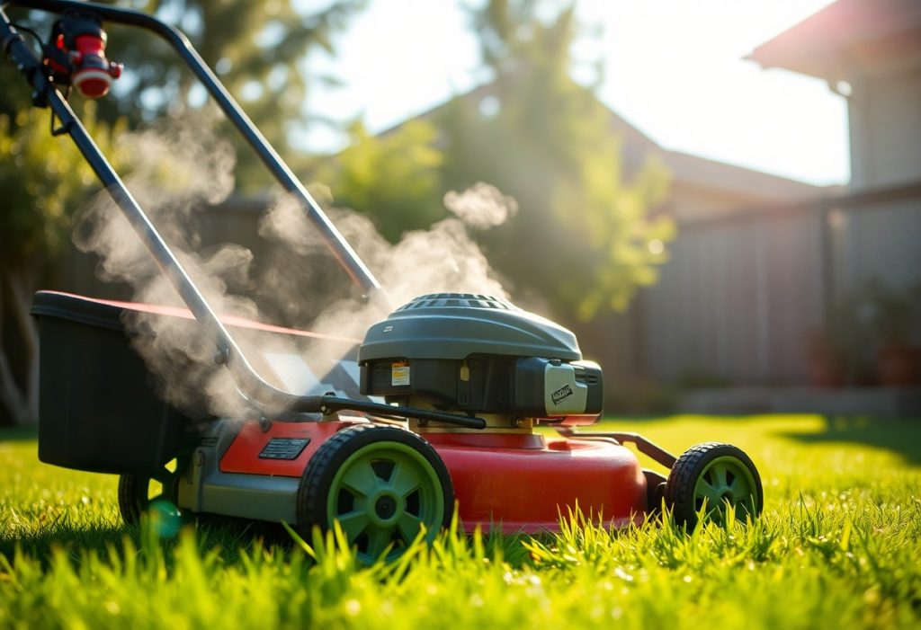 can lawn mowers overheat